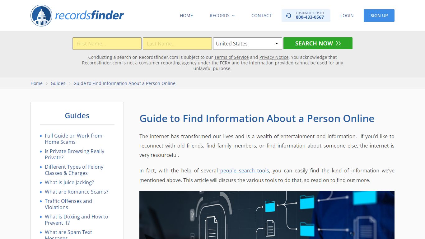 How to Find Information About Someone for Free - RecordsFinder